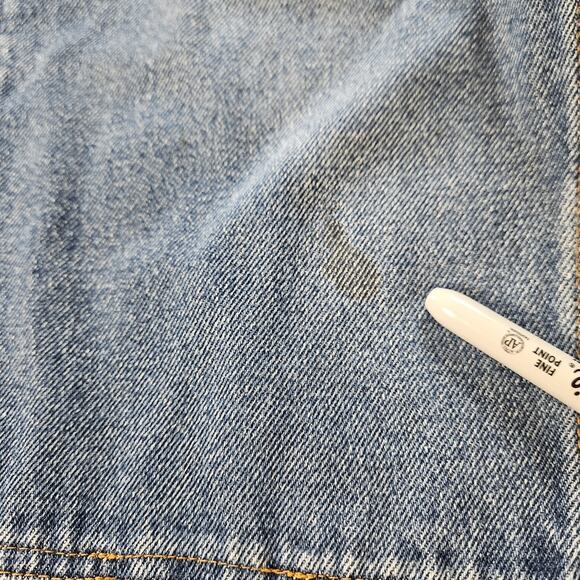 VINTAGE Double Knee Work Jeans Lakin Mckey Men 38x32 Denim Blue Carpenter - Picture 5 of 8